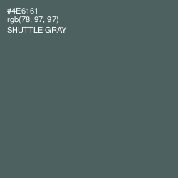 #4E6161 - Shuttle Gray Color Image
